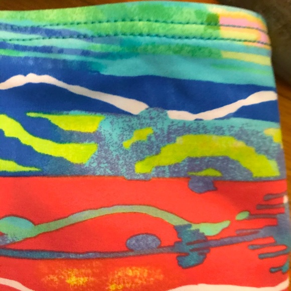 RALPH LAUREN Beautiful NWT bikini bottoms tropical print blue green coral white - Picture 9 of 16